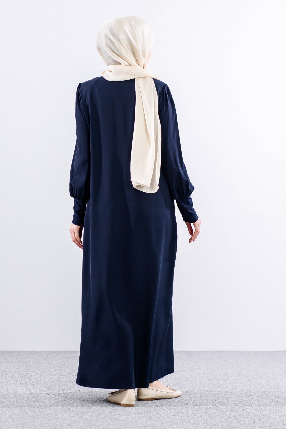9168 Bayan Ferace 38-46 - Lacivert - 5