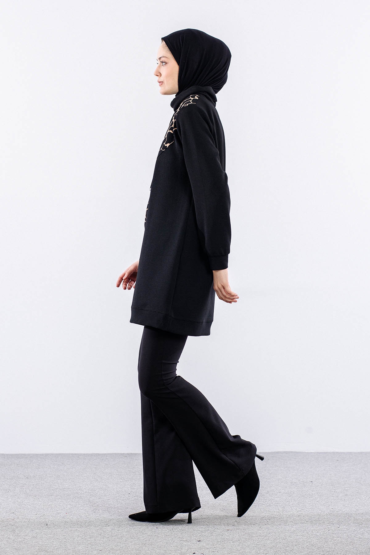 9617 Tunik 2-3-4-5 - Siyah_bej - 3