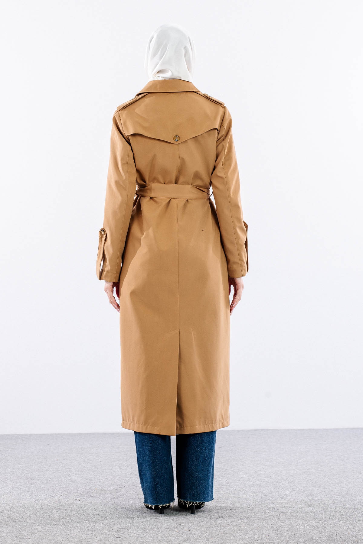 F-1582 Trençkap 38-48 Araboy - Camel - 5