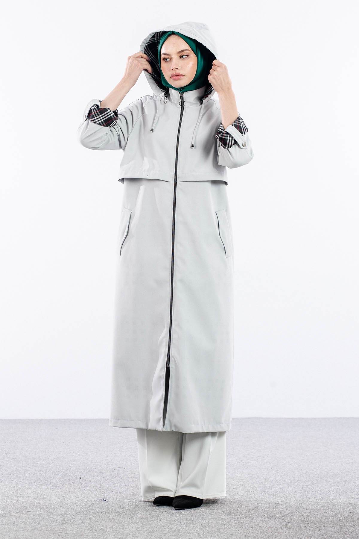 F1472 Parka 40-50 Kapson Aller Brbrry Astar - Gri - 1