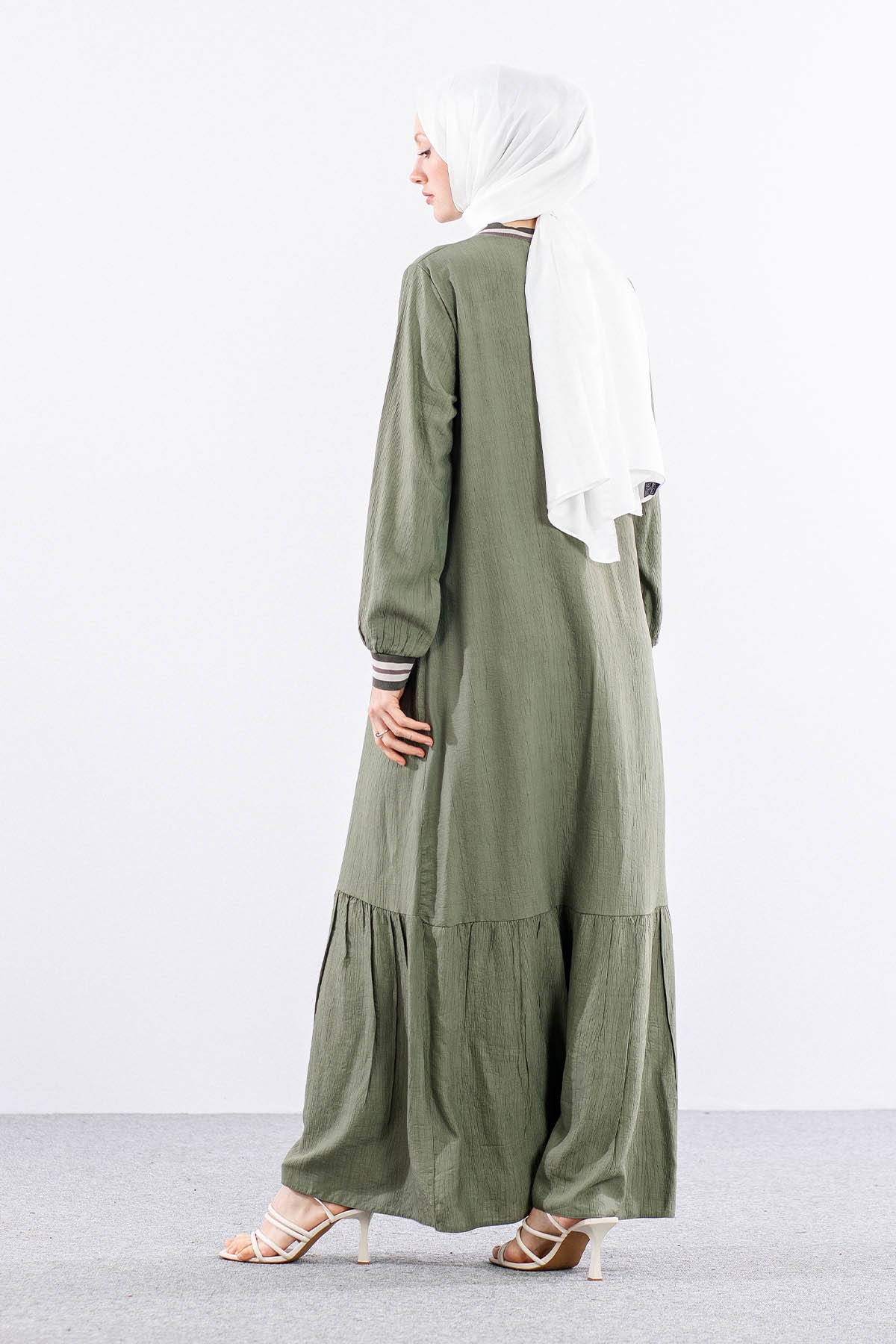 Lt 3018 Elbise M-l-xl-2xl Ribana - Haki - 6