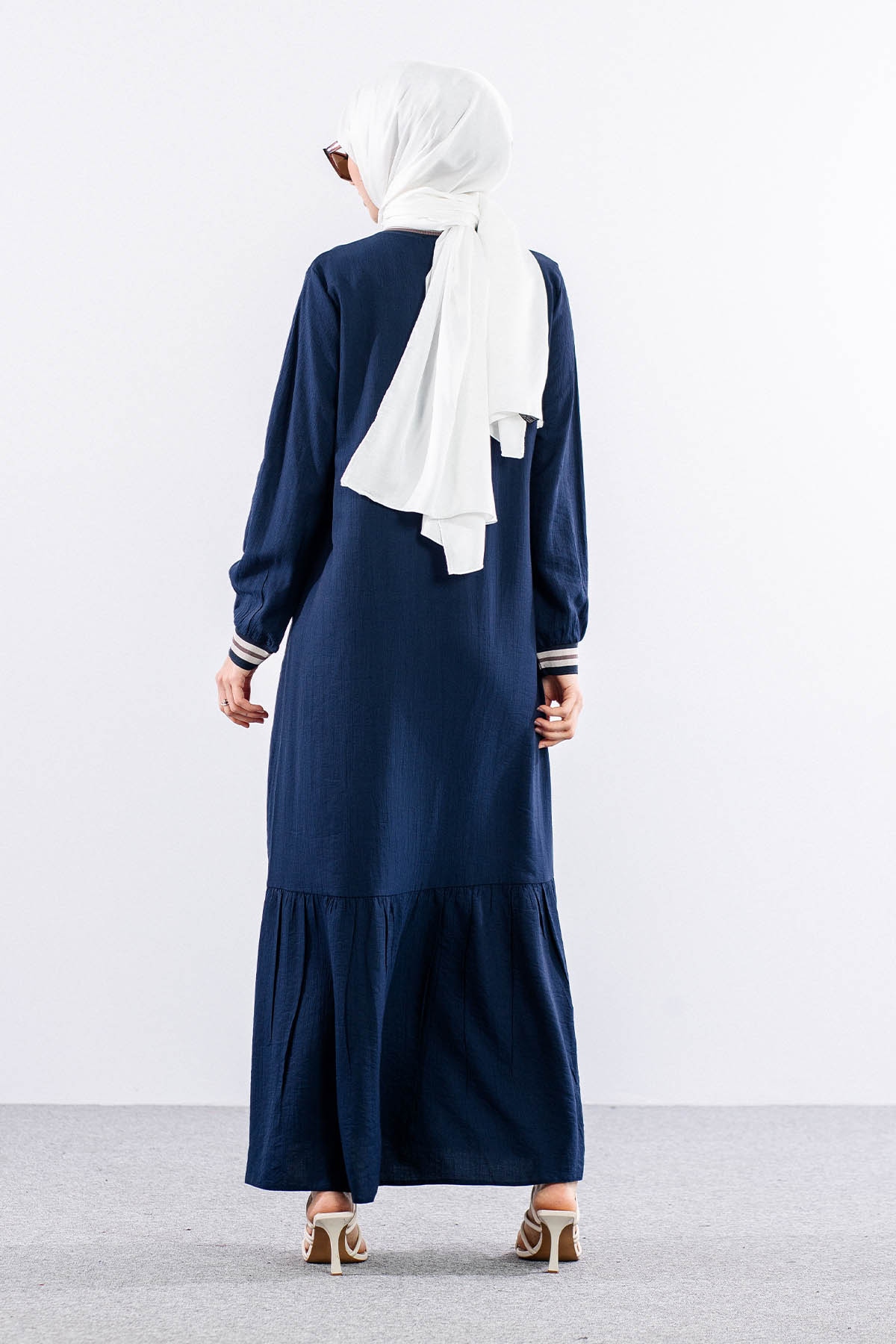 Lt 3018 Elbise M-l-xl-2xl Ribana - Lacivert - 6