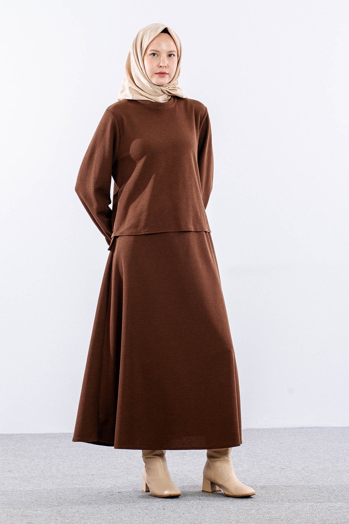 M7715 Takim 40-48 - Kahve - 2