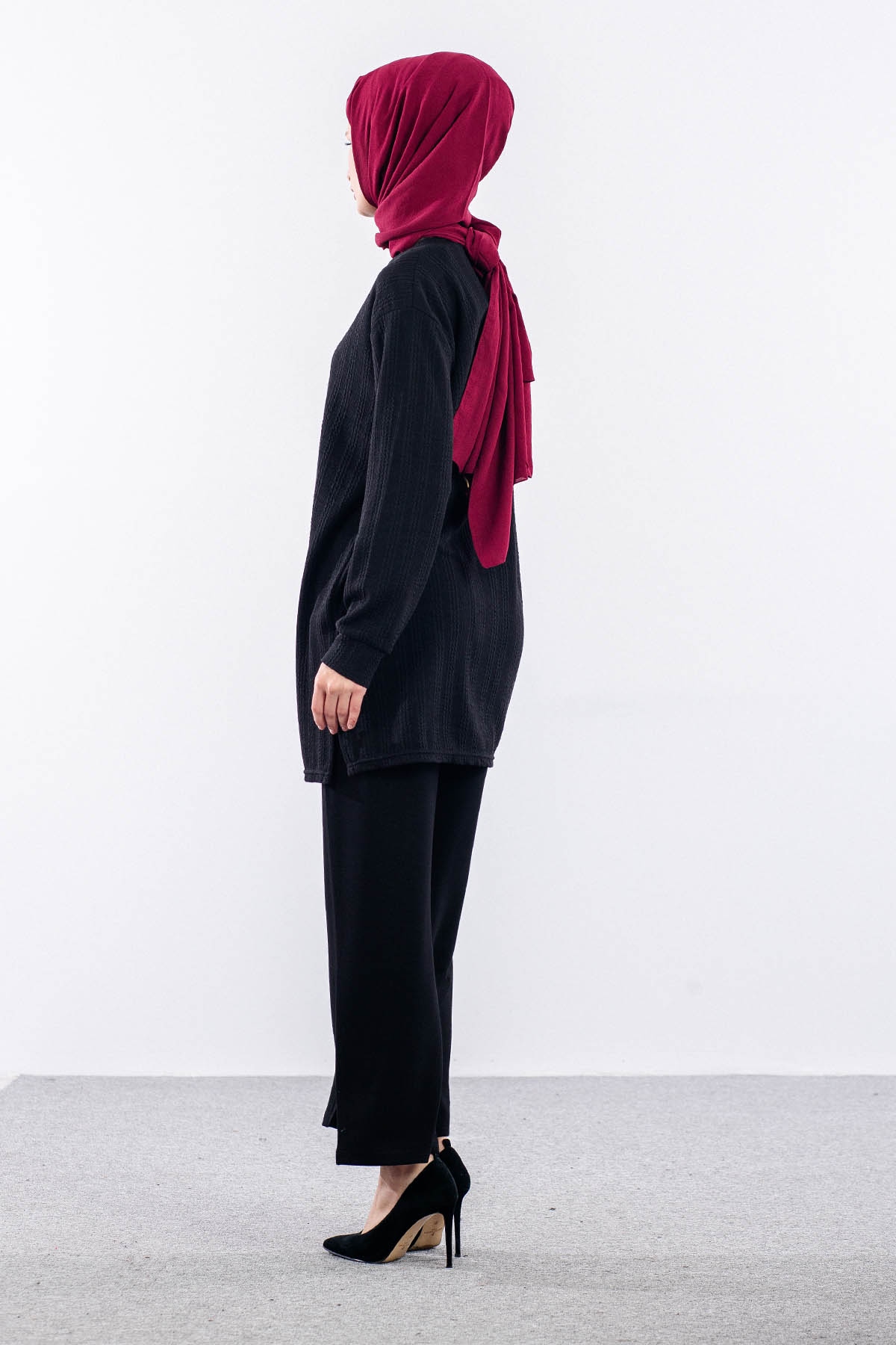 Merve Spor Tunik 44-46-48 - Siyah - 3