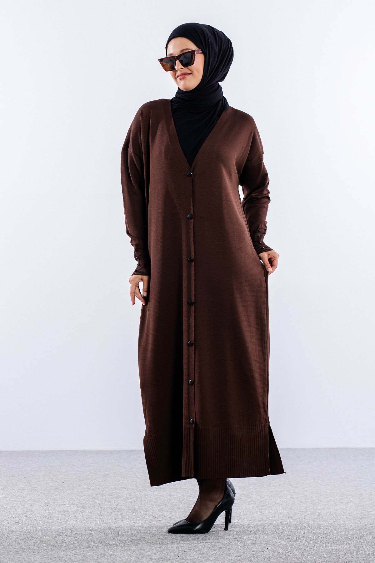 N322 Triko  Hirka  Tek - Kahve - 3