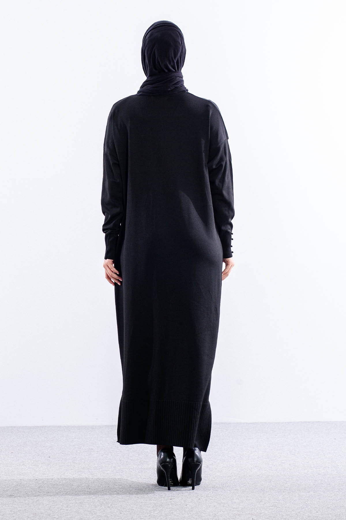 N322 Triko  Hirka  Tek - Siyah - 6