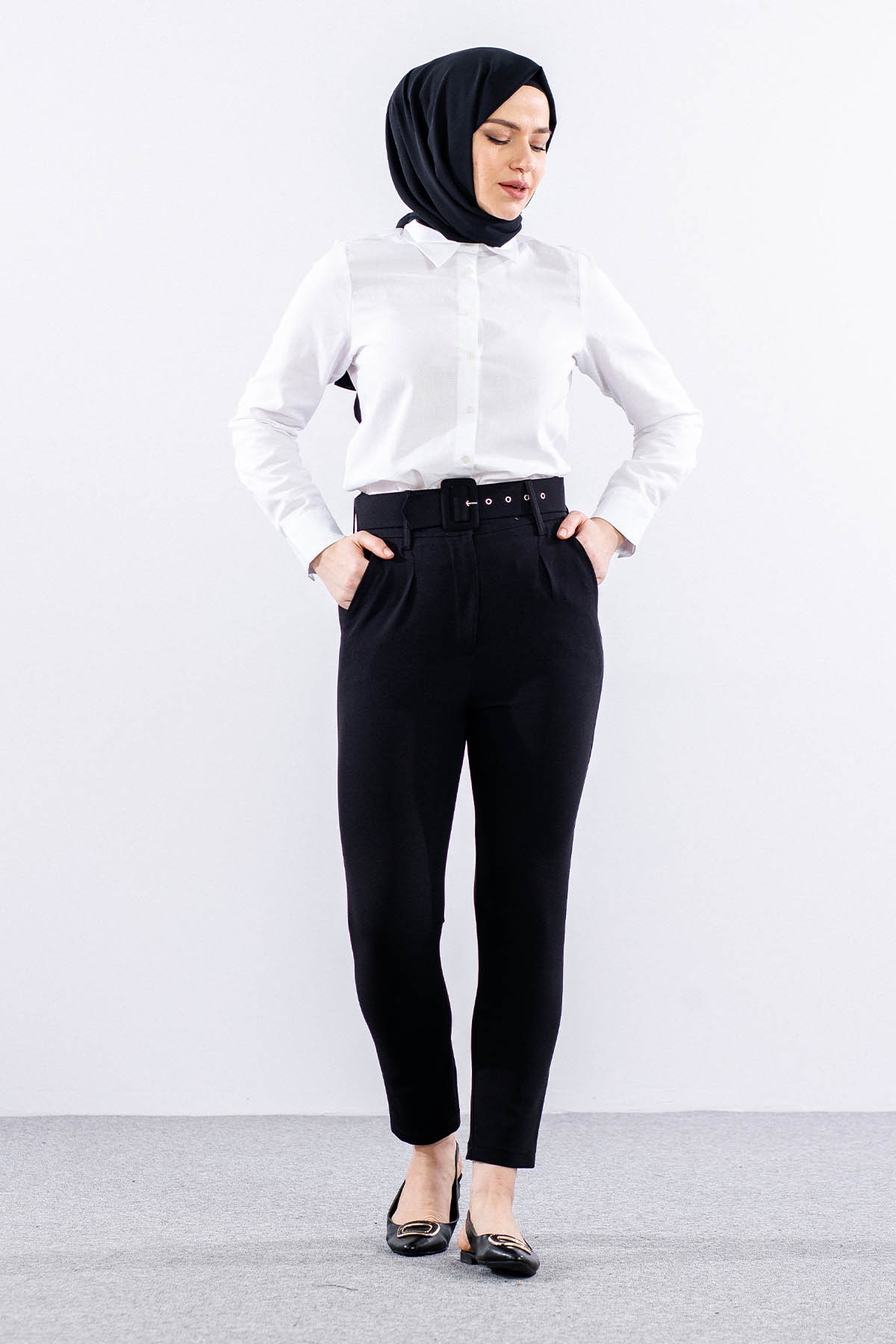 P4708 Pantolon 36-42 - Siyah - 1