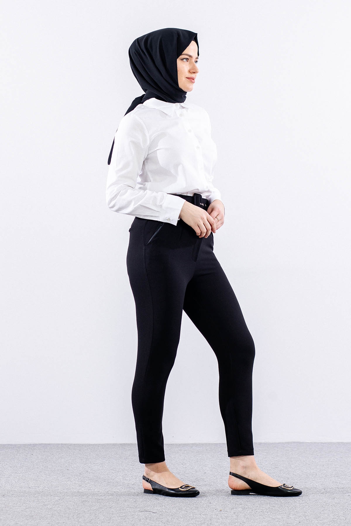 P4708 Pantolon 36-42 - Siyah - 3